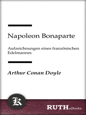cover image of Napoleon Bonaparte, Aufzeichnungen eines französischen Edelmannes
